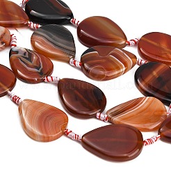 Natural Banded Agate/Striped Agate Beads Strands&nbsp;GG-CBAE0EB-01A-05