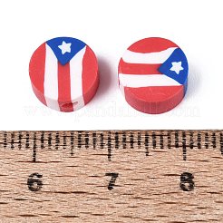 Independence Day Handmade Polymer Clay Beads&nbsp;CLAY-Q253-12A