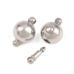 304 Stainless Steel Box Clasps&nbsp;STAS-Z203-02P