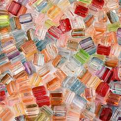 Transparent Spray Painted Glass Beads&nbsp;SEED-L011-10A-01