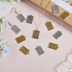24Pcs 12 Styles Rack Plating Alloy Pendants&nbsp;FIND-CA0008-17