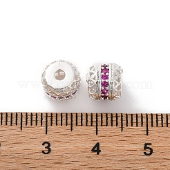 Brass Micro Pave Cubic Zirconia Beads&nbsp;KK-C071-06S-02
