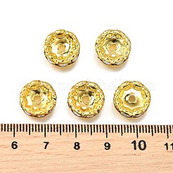Brass Grade A Rhinestone Spacer Beads&nbsp;RSB160NF-02G