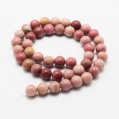 Natural Rhodonite Beads Strands&nbsp;G-J358-03-4mm