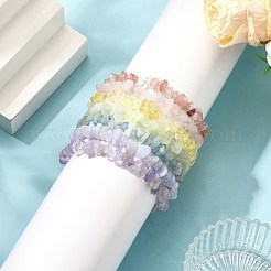 7Pcs Gemstone Stretch Bracelet Sets&nbsp;BJEW-JB11174