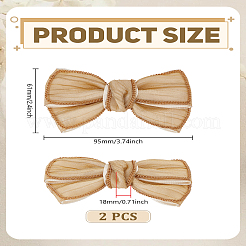 2Pcs Polyester Bowknot Shoe Decoration&nbsp;FIND-LP0009-87B