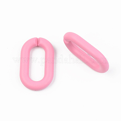 Opaque Spray Painted Acrylic Linking Rings&nbsp;OACR-T024-02-I07