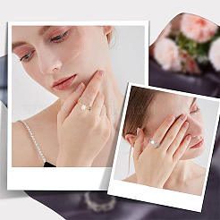 12Pcs 2 Colors Rack Plating Brass Open Cuff Ring Settings&nbsp;KK-BBC0007-71