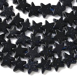 Synthetic Blue Goldstone Beads Strands&nbsp;G-F817-A07-01