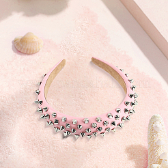 1Pc Imitation Leather Hair Bands for Women&nbsp;OHAR-CL0001-04A