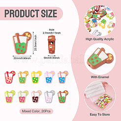 20Pcs Opaque Acrylic Beads&nbsp;OACR-TA0004-69