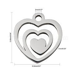 Non-Tarnish 304 Stainless Steel Charms&nbsp;STAS-Q201-T174