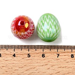 UV Plating Opaque Acrylic Beads&nbsp;OACR-H054-06