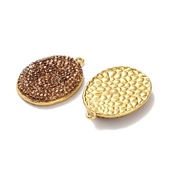 Long-Lasting Plated Brass Pave Rhinestone Pendants&nbsp;KK-K362-08G-02