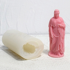 3D Buddhist Woman DIY Food Grade Silicone Statue Candle Molds&nbsp;PW-WG89310-01