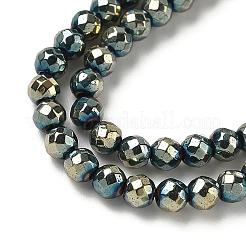 Electroplate Non-magnetic Synthetic Hematite Beads Strands&nbsp;G-L487-C-21