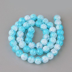 Synthetic Crackle Quartz Beads Strands&nbsp;GLAA-S135-12mm-08