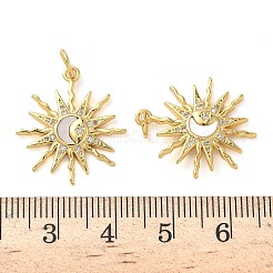Natural White Shell Pendants&nbsp;KK-D502-20G