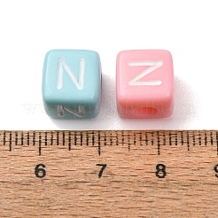 Opaque Acrylic European Beads&nbsp;AC-CBA7A73-01N