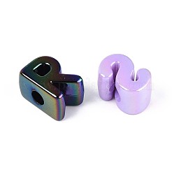 UV Plating Opaque Acrylic European Beads&nbsp;SACR-N019-02