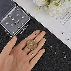 30Pcs 925 Sterling Silver Crimp Beads Covers&nbsp;FIND-BBC0002-98