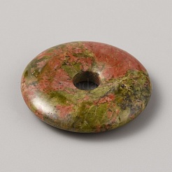 Natural Unakite China Safety Buckle Pendants&nbsp;G-WH0030-21A-24