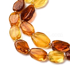Gradient Color Natural Amber Beads Strands&nbsp;G-F803-E01-01