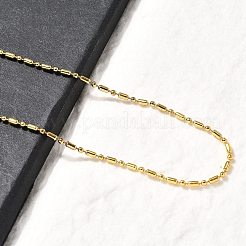 2MM 201 Stainless Steel Column Ball Chain Necklaces&nbsp;NJEW-C097-01G