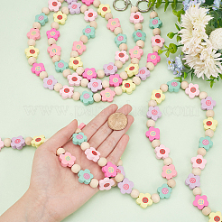 Dyed Wood Bead Bag Straps&nbsp;DIY-WH0304-729