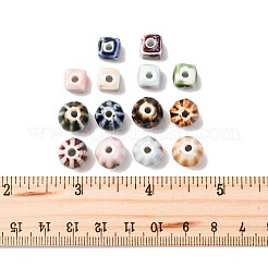 56Pcs 14 Styles Handmade Porcelain Beads&nbsp;PORC-FS0001-30