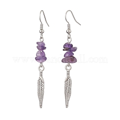 Natural Mixed Stone Dangle Earring for Women&nbsp;EJEW-JE05935