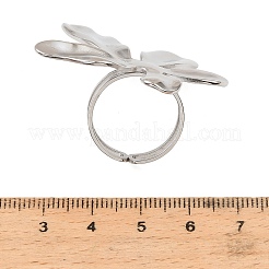 304 Stainless Steel Cuff Open Rings&nbsp;RJEW-D350-04P-01