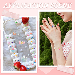 60Pcs 15 Styles Transparent Resin Cabochons&nbsp;CRES-SC0002-83