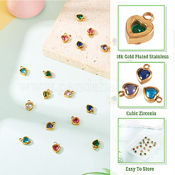20Pcs 304 Stainless Steel Rhinestone Pendants&nbsp;STAS-TA0002-91