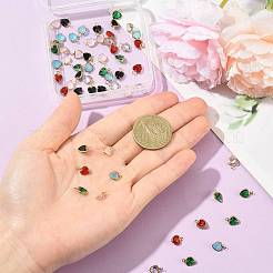 60Pcs 6 Colors K9 Glass Charms&nbsp;GLAA-FS0002-66