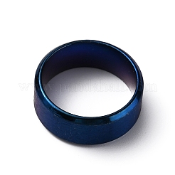 201 Stainless Steel Wide Band Finger Rings for Women Men&nbsp;RJEW-WH0009-13C-BU