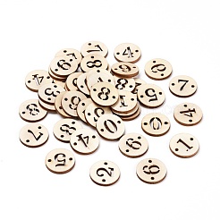 100pcs 10 Styles Unfinished Natural Poplar Wood Links Connectors&nbsp;WOOD-LS0001-04