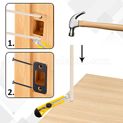 Stainless Steel Door Repair Strike Plate&nbsp;AJEW-WH0752-450EB
