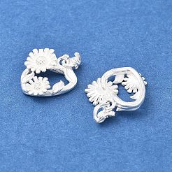 925 Sterling Silver Flower Charms&nbsp;STER-D302-08C-S