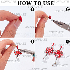 40Pcs Star Alloy Stud Earring Findings&nbsp;FIND-SP0005-60B-01