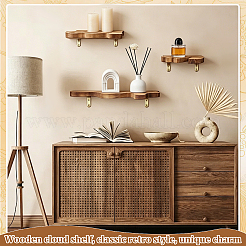 2 Bags Cloud Wood Wall Storage Rack&nbsp;DIY-WA0001-36