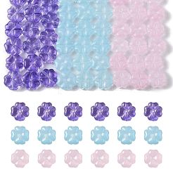 20Pcs Transparent Spray Painted Glass Beads&nbsp;GLAA-FS0002-40C