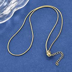 1MM Brass Round Snake Chain Necklaces&nbsp;NJEW-M108-35G