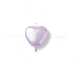 Opaque Acrylic Heart Links Connector Charms&nbsp;PALLOY-JF04282-02
