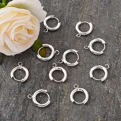 201 Stainless Steel Huggie Hoop Earring Findings&nbsp;STAS-P283-01C-S