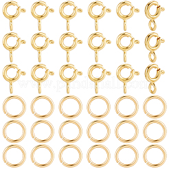 Brass Spring Ring Clasps&nbsp;KK-BBC0025-65