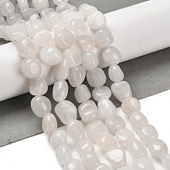 Natural White Jade Beads Strands&nbsp;G-P497-01E-25