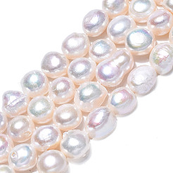 Natural Cultured Freshwater Pearl Beads Strands&nbsp;PEAR-N014-08D
