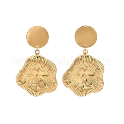 304 Stainless Steel Dangle Stud Earrings for Women&nbsp;EJEW-U054-01G