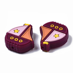 Food Grade Eco-Friendly Silicone Focal Beads&nbsp;LS-SIL-N002-12F